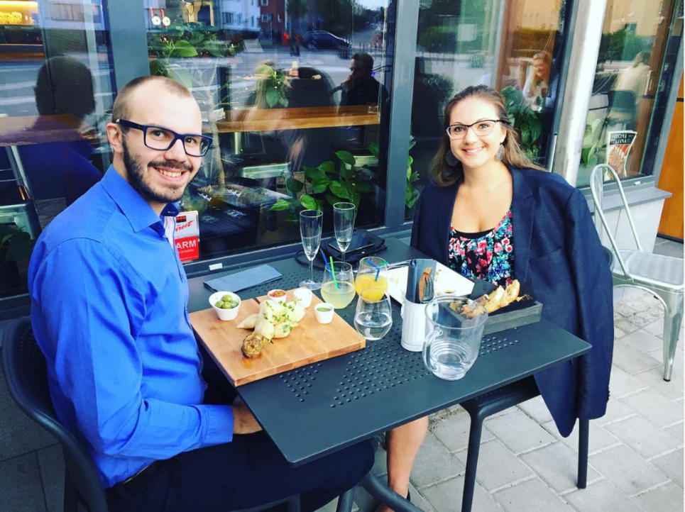 2017 - Firar 2 år som par på Le Borgate